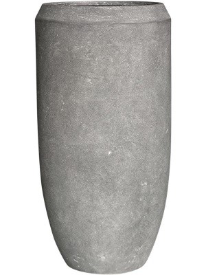 Кашпо Polystone coated plain coppa raw grey (with liner) D51 H100 см 6PSC471RG