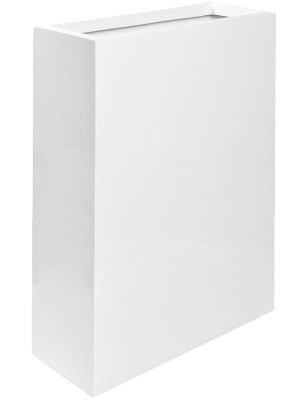 Кашпо Fiberstone glossy white jort slim m L61 W25 H81 см 6FSTGWJSM