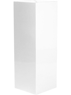 Кашпо Fiberstone glossy white yang L35 W35 H100 см 6FSTGWYA0
