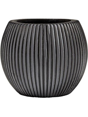 Кашпо Capi nature vase ball groove iii black D17 H14 см 6CAPGZ102