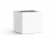 Кашпо TREEZ Effectory Gloss куб белый глянцевый лак 41.3320-05-033-WH-40