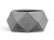 Кашпо TREEZ ERGO Rombo низкая многогранная чаша серый камень 41.1019-0028-LG-58