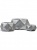 Кашпо TREEZ ERGO Rombo низкая многогранная чаша застаренное серебро 41.1019-0028-SLV-58
