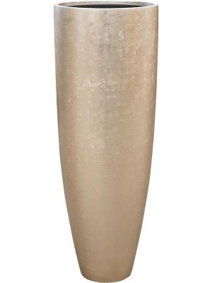 Кашпо Metallic silver leaf partner matt light champagne (with liner) D34 H90 см 6MTLP34LC