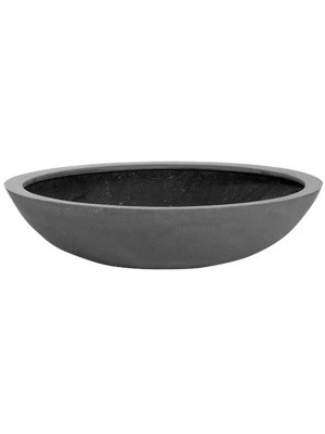Кашпо Fiberstone jumbo bowl grey m D85 H22 см 6FSTJBG22