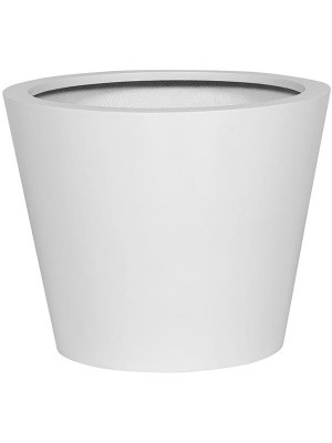 Кашпо Fiberstone matt white bucket s D50 H40 см 6FSTMWBU4