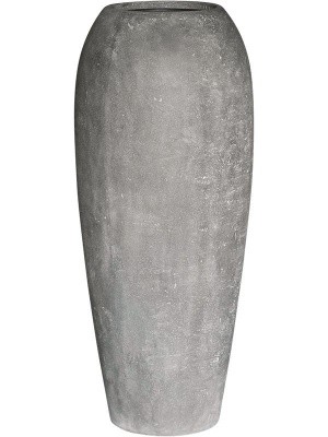 Кашпо Polystone coated plain emperor raw grey (with liner) D52 H120 см 6PSC475RG