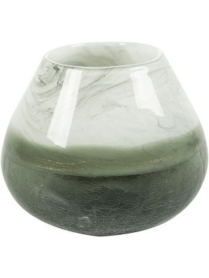 Ваза Jazz vase marble green D19 H16 см 6GLZ63895