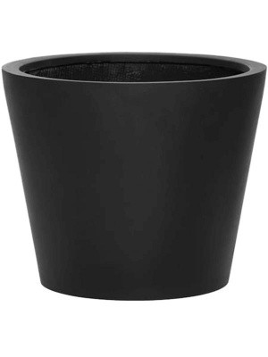 Кашпо Fiberstone bucket black s D50 H40 см 6FSTRBB40