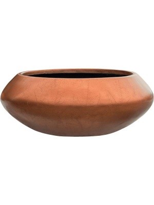 Кашпо Metallic silver leaf bowl ufo matt copper D40 H15 см 6MTLCU5CR