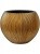 Кашпо Capi nature groove vase ball gold D62 H48 см 6CAPGG271