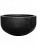 Кашпо Fiberstone city bowl black s D92 H50 см 6FSTRCB010