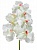 Орхидея Ванда белая с розовой сердцевинкой искусственная 30.0611083CR