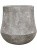Кашпо Polystone coated plain darcy raw grey D62 H60 см 6PSC114RG