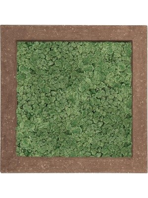 Картина из мха polystone rock 100% reindeer moss (moss green) L70 W70 H5 см CMSS00649