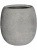 Кашпо Polystone coated plain balloon raw grey (with liner) D42 H42 см 6PSC463RG