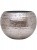 Кашпо Opus hammered globe silver (with liner) D60 H43 см 6OPSC64HS