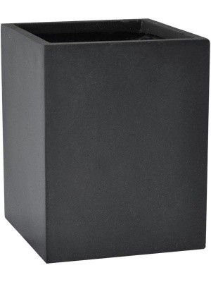 Кашпо Basic cube dark grey L15 W15 H20 см 6BSCC609P