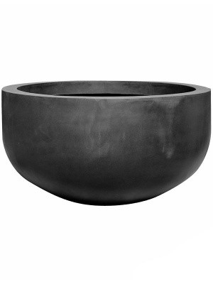 Кашпо Fiberstone city bowl black l D128 H68 см 6FSTRCB030