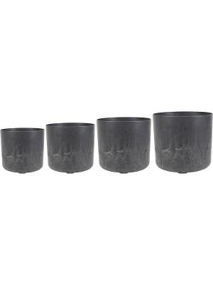 Кашпо Artstone celine pot black (набор 4 шт) D20 H18 см 6ART64750