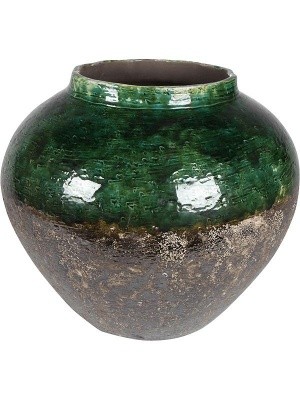Кашпо Lindy jar green black D45 H38 см 6PTR62411