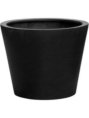Кашпо Fiberstone bucket black xs D40 H35 см 6FSTRBB35
