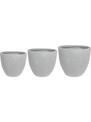 Кашпо Ace pot grey (набор 3 шт) D38 H33 см 6TS162176