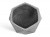 Кашпо TREEZ ERGO Rombo низкая многогранная чаша серый камень 41.1019-0028-LG-41