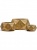 Кашпо TREEZ ERGO Rombo низкая многогранная чаша застаренное золото 41.1019-0028-GLD-58