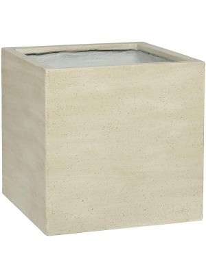 Кашпо Cement block m vertical beige washed L40 W40 H40 см 6PPNCBB49