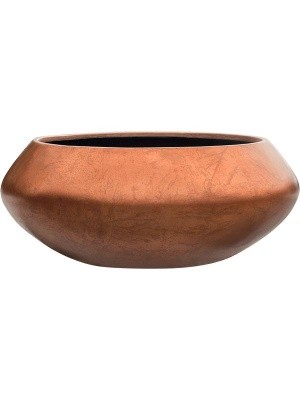 Кашпо Metallic silver leaf bowl ufo matt copper D55 H22 см 6MTLCU2CR