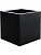 Кашпо Argento cube black L60 W60 H60 см 6DLIAB959