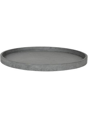 Поддон Fiberstone saucer round s grey D41 H4 см 6FSTXA413